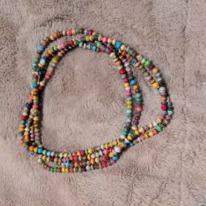 Dainty Paper Bead Necklace Noonday Collection